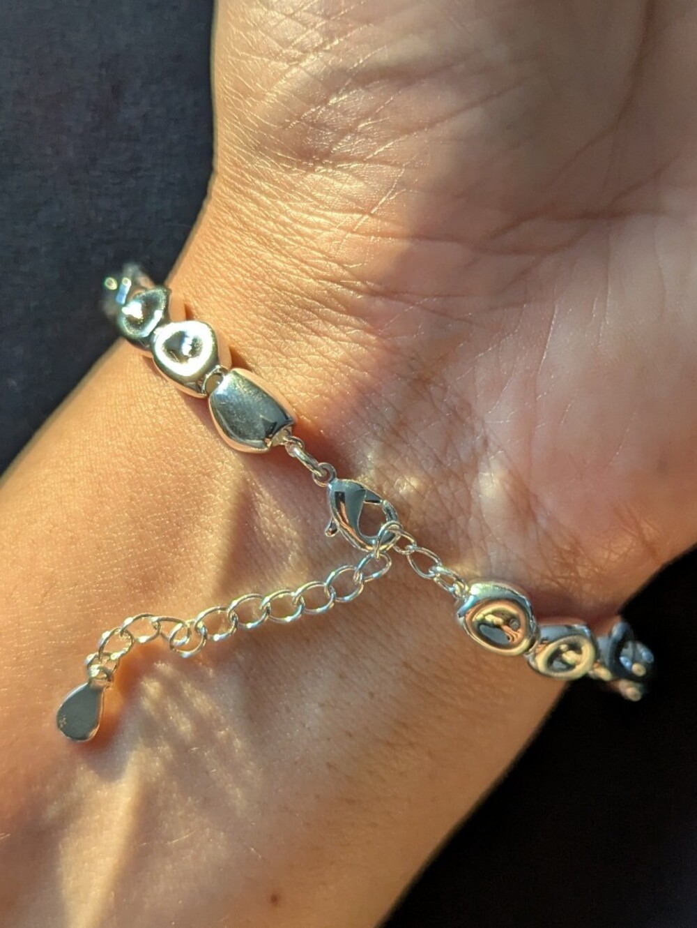 925 Sterling Silver Solid Beaded Bracelet Elegant Classic Minimalist Modern Glam - Picture 2 of 8